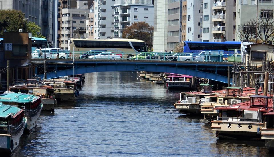神田川下流の柳橋から望む浅草橋の画像